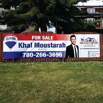 Banner Design, Manufacture & Install on Fence